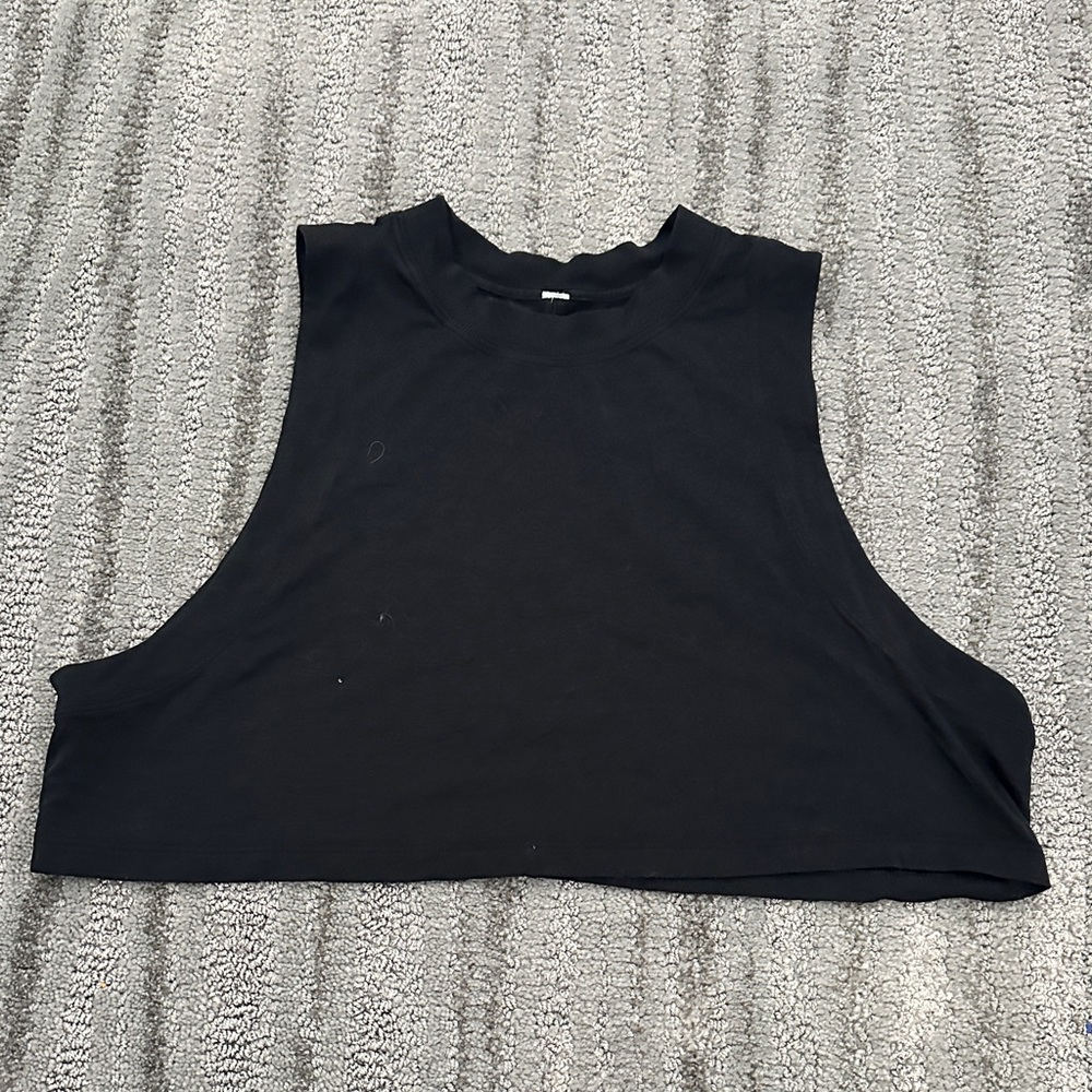 lululemon athletica Black High-Neck Crop Top